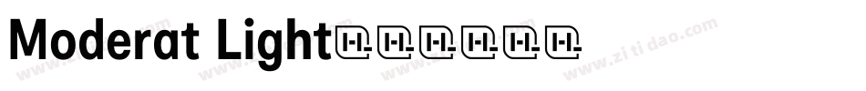 Moderat Light字体转换